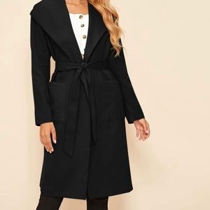 Waterfall double pocket coat